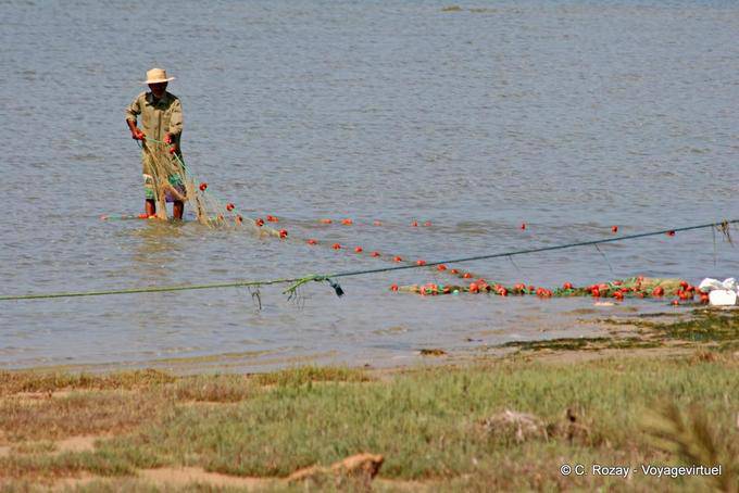 Output of the fishing net, El Kantara, Kerkennah - Tunisia