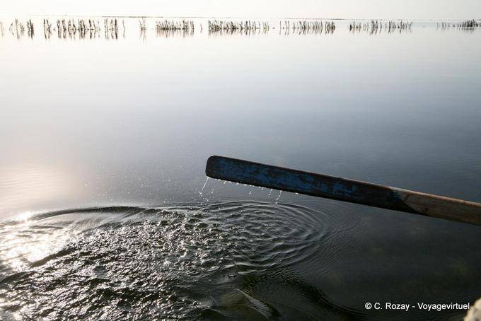 Drops in water, Ouled Kacem, Kerkennah - Tunisia