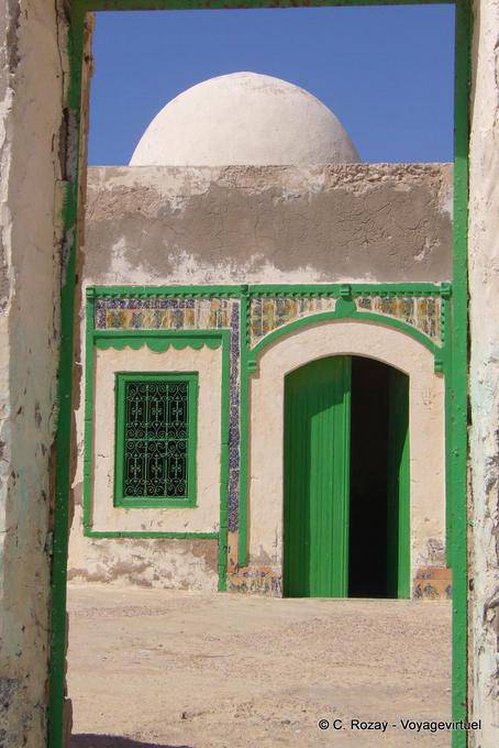 Courtyard of a marabout, Remla, Kerkennah - Tunisia