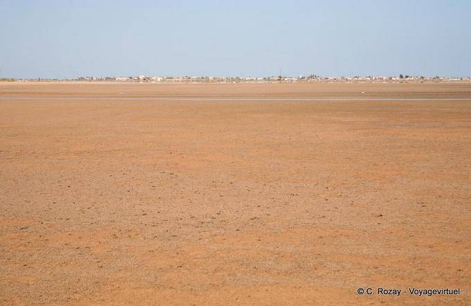 Flood desert Sidi Frankhal, Kerkennah - Tunisia