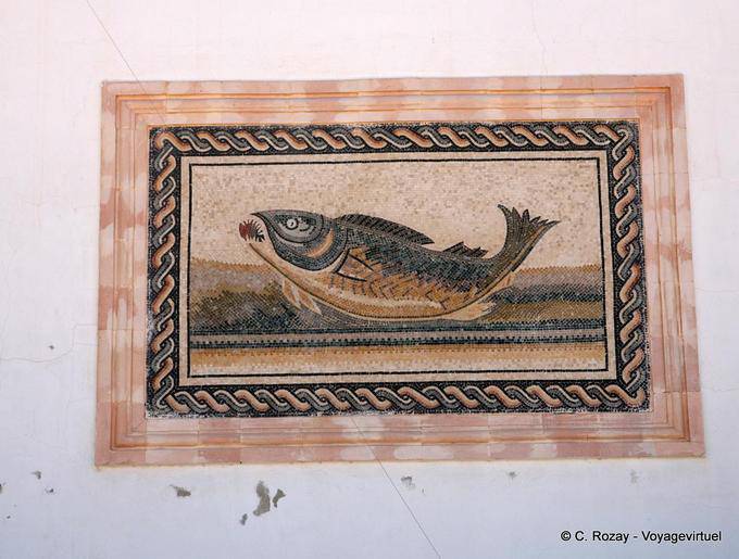 Fish mosaics, Sidi Frej, Kerkennah - Tunisia