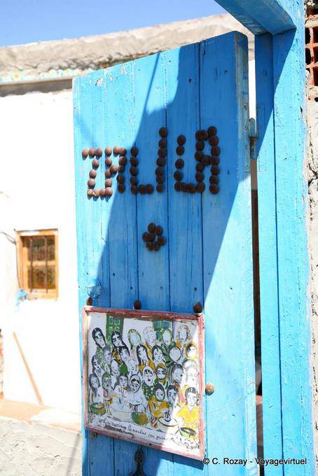 Door of the house of Mouldi Zalila in Ouled Yaneg, Kerkennah - Tunisia