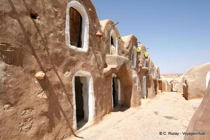 Restored street Ksar Haddada - Tunisia