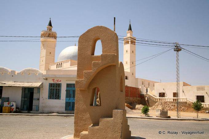 In front of the mosque, Ksar Haddada - Tunisia