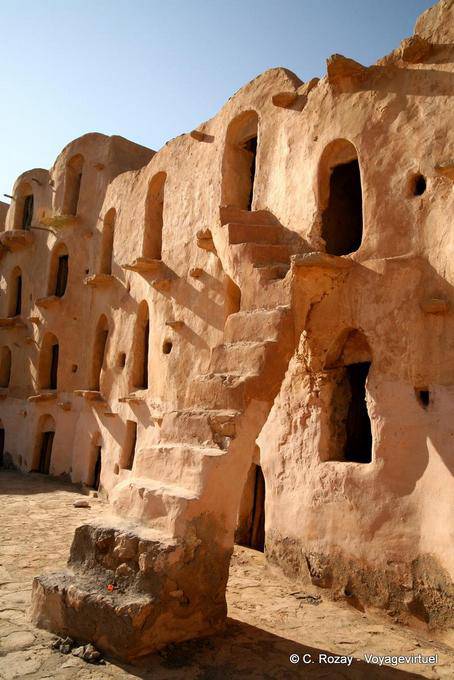 Typical Berber Ksar Ouled Soltane - Tunisia