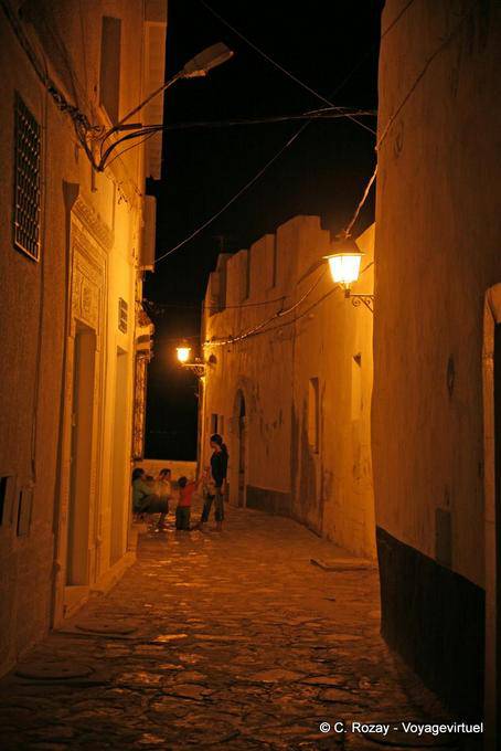 Night lighting, Mahdia - Tunisia