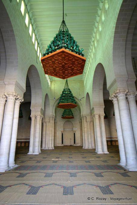 Prayer room and mihrab, Grand Mosque, Mahdia - Tunisia