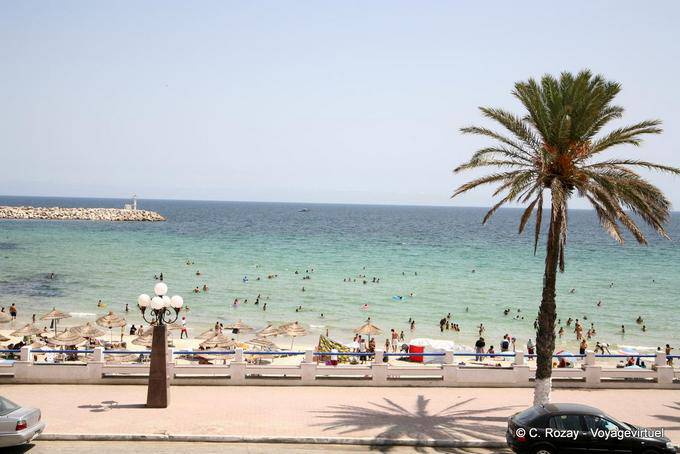 Beach Monastir, partial view - Tunisia