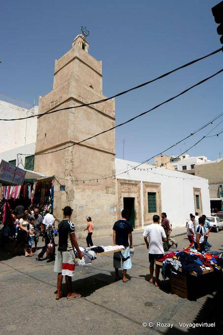 Mosque and minaret of Jemaa El Kebir, Medina, Sfax - Tunisia