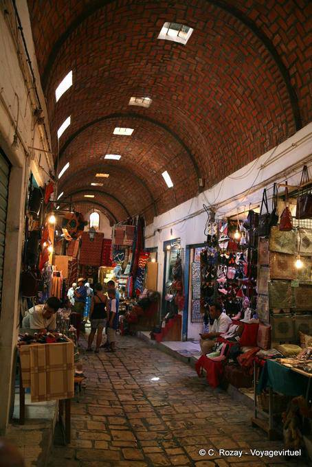 Covered gallery Souk, Sousse medina - Tunisia