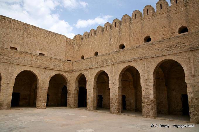 Arches of the central courtyard, Ribat of Sousse - Tunisia