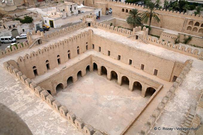 the square of Ribat seen from the watchtower, Sousse - Tunisia
