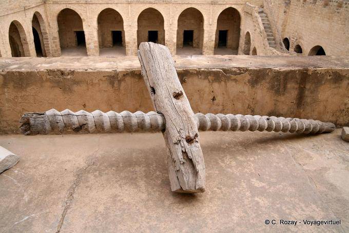 Remains of the screw an olive press, Ribat of Sousse - Tunisia