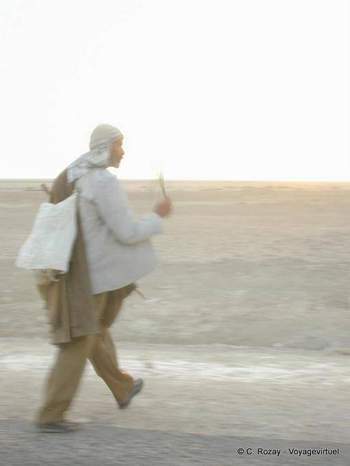 Shepherd in the light of Chott el Jerid - Tunisia