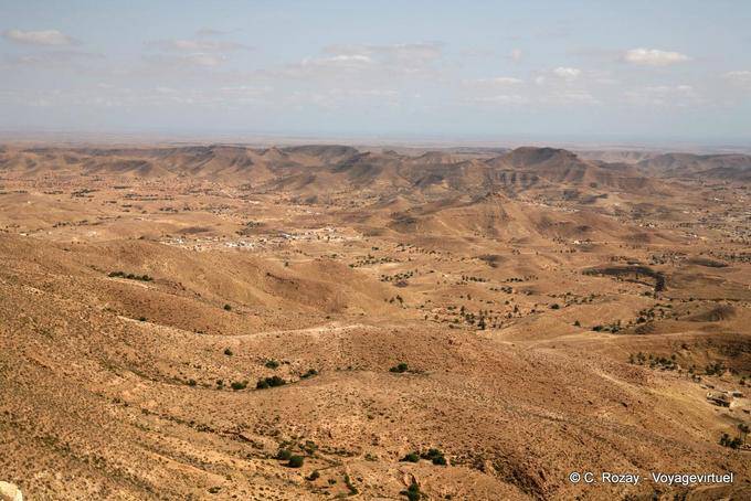 Landscape of the region Toujane - Tunisia