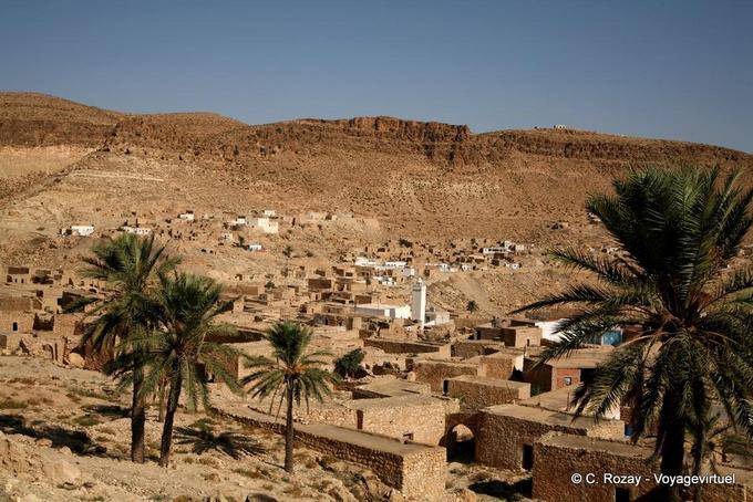 Panorama of the village of Toujane - Tunisia