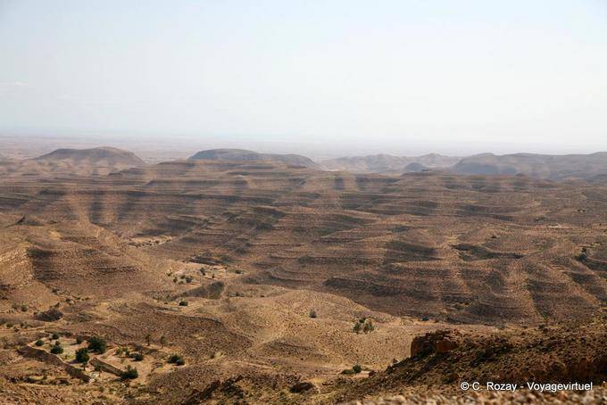 Mountainous landscape around Toujane - Tunisia