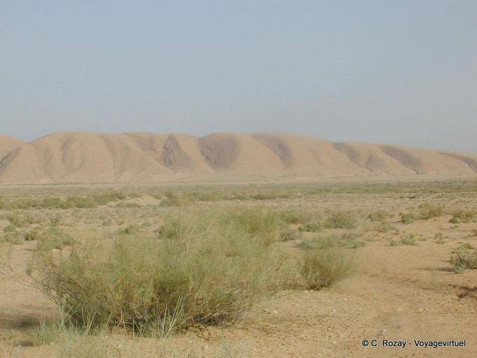 Tunisian landscape in the interior - Tunisia