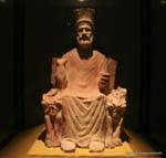 Ba'al Hammon Thinissut king in the light, terracotta, National Museum of Bardo, Tunisia.