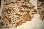 Bardo Museum, fisherman mosaic, Tunisia.