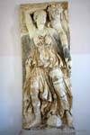 National Museum of Carthage, bas-relief of a woman carrying a cornucopia, Tunisia.