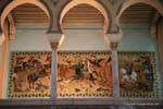 Carthage, Saint Louis Cathedral, fresco in the ambulatory of the stage, Tunisia.