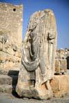 Dougga, emperor of headless statue, togatus on the place of the compass, Tunisia.