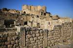 Dougga, the walls of ancient dwellings, Tunisia.