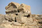 Dougga, stone pipe remains, Tunisia.