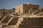 Dougga, a small mosque built on the foundations of the Temple of Fortuna, Tunisia.