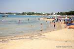 Hammamet, swimming on the public beach, Tunisia.