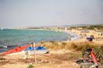 The beach of Hammamet, Nabeul direction, Tunisia.