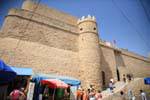 Tower and stairs of the Kasbah or Ribat Hammamet, Tunisia.