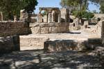 Archaeological Site Makthar, bathrooms Schola of Juvenes, Tunisia.