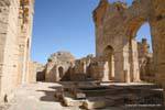High walls (12 m) Great Baths Makthar, Tunisia.
