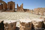 Sbeïtla, Capitol, high soil columns, Tunisia.