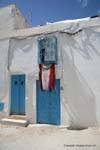 Sidi Bou Said, Suspended shawl, Tunisia.