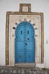 Sidi Bou Said, Blue door, Tunisia.
