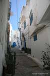 Sidi Bou Said, Montante paved alley, Tunisia.