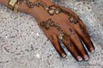 Hand henna wedding Teboursouk, Tunisia.