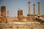 Columns and stairs Thuburbo Majus, Tunisia.