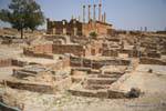 Thuburbo Majus, Capitol view all, Tunisia.