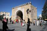 Bab El Bhar door or France, Tunis, Tunisia.