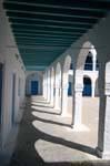 Arcade shadows, jewish synagogue, Tunisia.