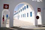Entry Ghriba Synagogue, Djerba, Tunisia.