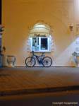 Cycling and pastry, Djerba, Houmt Souk, Tunisia.