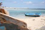 In the channel of the Seguia, Djerba Beach, Tunisia.