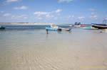 Boats moored in the canal, beach Seguia, Djerba, Tunisia.