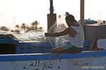 Maintenance of nets, Seguia, Djerba, Tunisia.