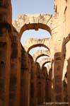 Stone arches, Amphitheatre of El Jem, Tunisia.